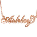 18Ｋピンクゴールドネームネックレス