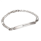 スターリングシルバーＩＤブレスレット