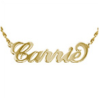 １４k オリジナル”キャリー”スタイル ゴールドネームネックレス