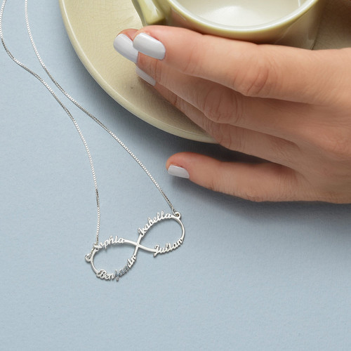 インフィニティ４つのネームネックレス - 5