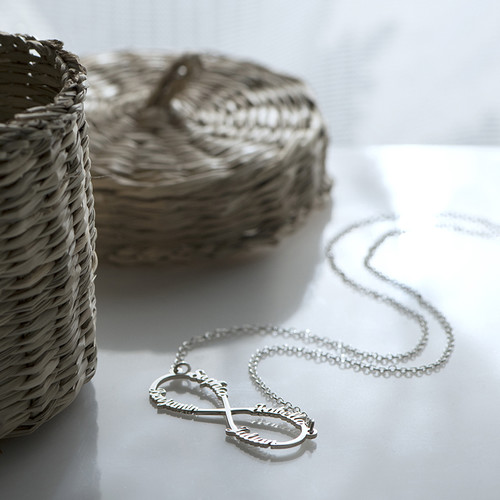 インフィニティ４つのネームネックレス - 6