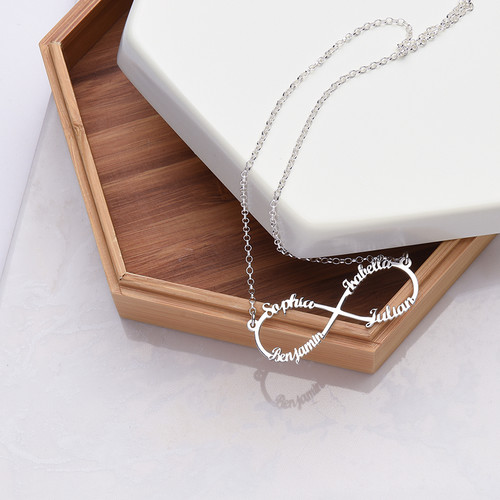 インフィニティ４つのネームネックレス - 7