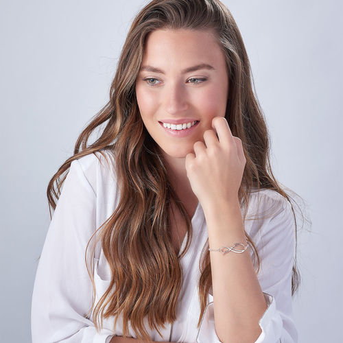 インフィニティ２つの名前ブレスレット - 2