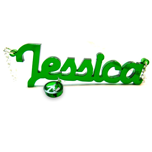 お好きなチャームが選べる'"ニューヨーク" スタイル ビニールクラッシュ™  ネックレス - 1