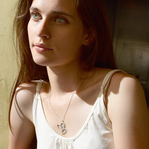 刻印２つのハートのネックレス - 7