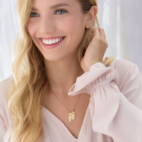 キッズチャーム付き刻印マザーズネックレス - 4