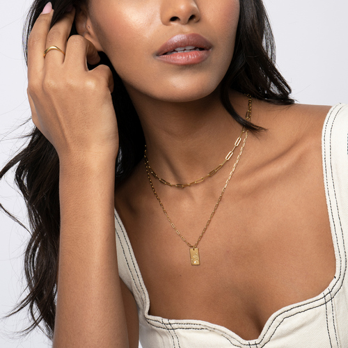 リンク ブロッサム バースフラワー & ダイヤモンド ネックレス、18K ゴールド ヴェルメイユ - 4