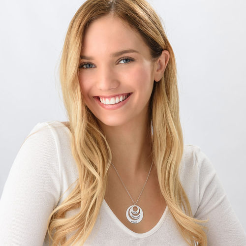 ママのためのジュエリー - 3つのディスクネックレス - 4