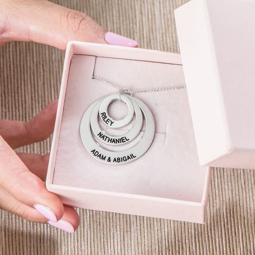 ママのためのジュエリー - 3つのディスクネックレス - 6