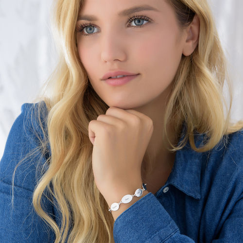 名前入りママブレスレット-楕円形 - 3