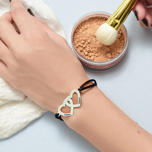 カップルハートチャームブレスレット - 3