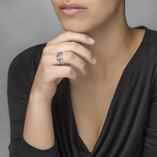 デュアル誕生石ハートリング - 2