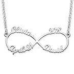 インフィニティ４つのネームネックレス