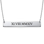 ローマ数字バーネックレス