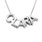 パーソナライズされたカップルイニシャルネックレス