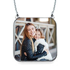 パーソナライズ写真ネックレス - 正方形