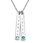 誕生石付きバーネックレス