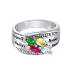 誕生石つきマザーリング