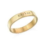 刻印ネームリング-ゴールドメッキ