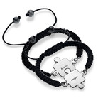 シルバーパズルペアブレスレット