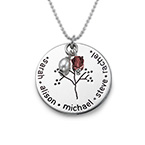 スターリングシルバー ファミリーツリーネックレス