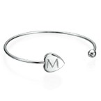 バングルイニシャルブレスレット