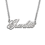 プチシルバーエクストラ強度ネームネックレス