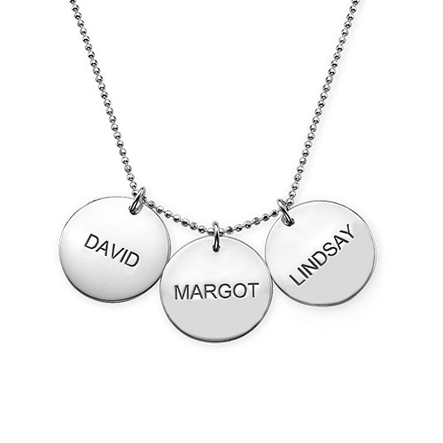 マザーズディスクシルバーネックレス - 3