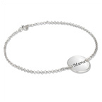 刻印ディスクシルバーブレスレット