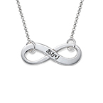 純銀インフィニティーネックレス