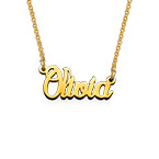 金メッキプチネームネックレス